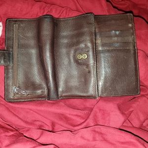 Chocolate Brown Fossil Wallet Soft Leather
